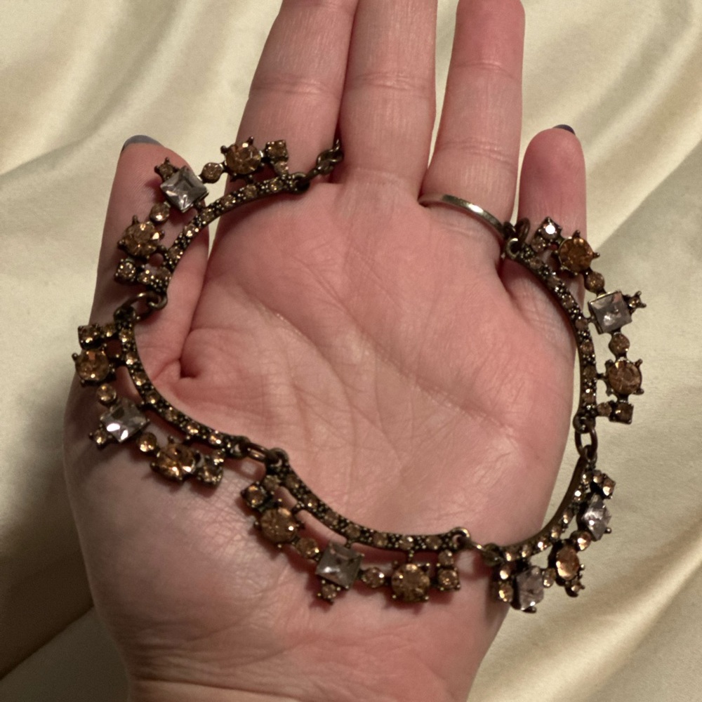 🎀Vintage blush pink rhinestone collar necklace🎀
